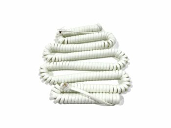 25FT WHITE HANDSET CORD MOD/MOD