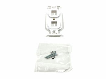 KEYSTONE 2 PORT WHITE ELECTRICAL INSERT