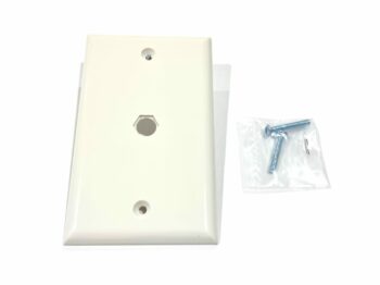 SMOOTH FLUSH JACK WITH F81 KNOCKOUT, WHITE . TSOC