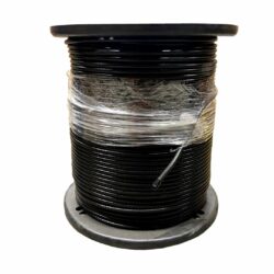 RG6  60% BRAID, BLACK, FLOODED, POLY JACKET 1000FT/RL