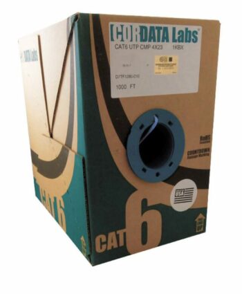 CORDATA U604PWHBX 4PR CAT6 FT6 CMP WHITE BOX 1000FT/BOX