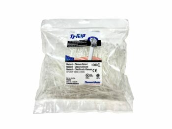 WHITE TYRAP 3.62"  THOMAS&BETTS 1000/BAG
