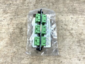 TII ADAPTER PLATE LGX BLACK 6 SC-APC DUPLEX SM GRN ZIRCONIA